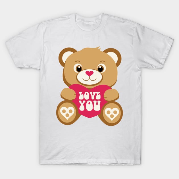 Love You Teddy T-Shirt by defytees